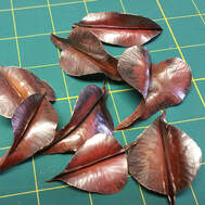 Fold-Formed Copper Leaves by Kathe Dunn